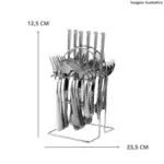 Kit Faqueiro Inox 24 Peças BM-F1075 B-Max – Elegância e Resistência - Imagem 2