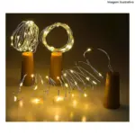 Rolha com Fio de Fada 15 Leds Warm 25006 HY69 – Decoração Charmosa e Iluminada