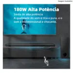 Soundbar Bluetooth MTS-2037 Tomate – 180W Potente e Imersivo - Imagem 2