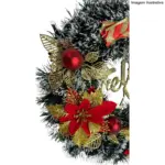 Guirlanda Nevada Feliz Natal E72078 – Decoração Natalina Charmosa - Imagem 3