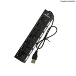 Hub USB 2.0 com 7 Portas LEY-02 Lehmox – Conectividade e Desempenho - Imagem 3