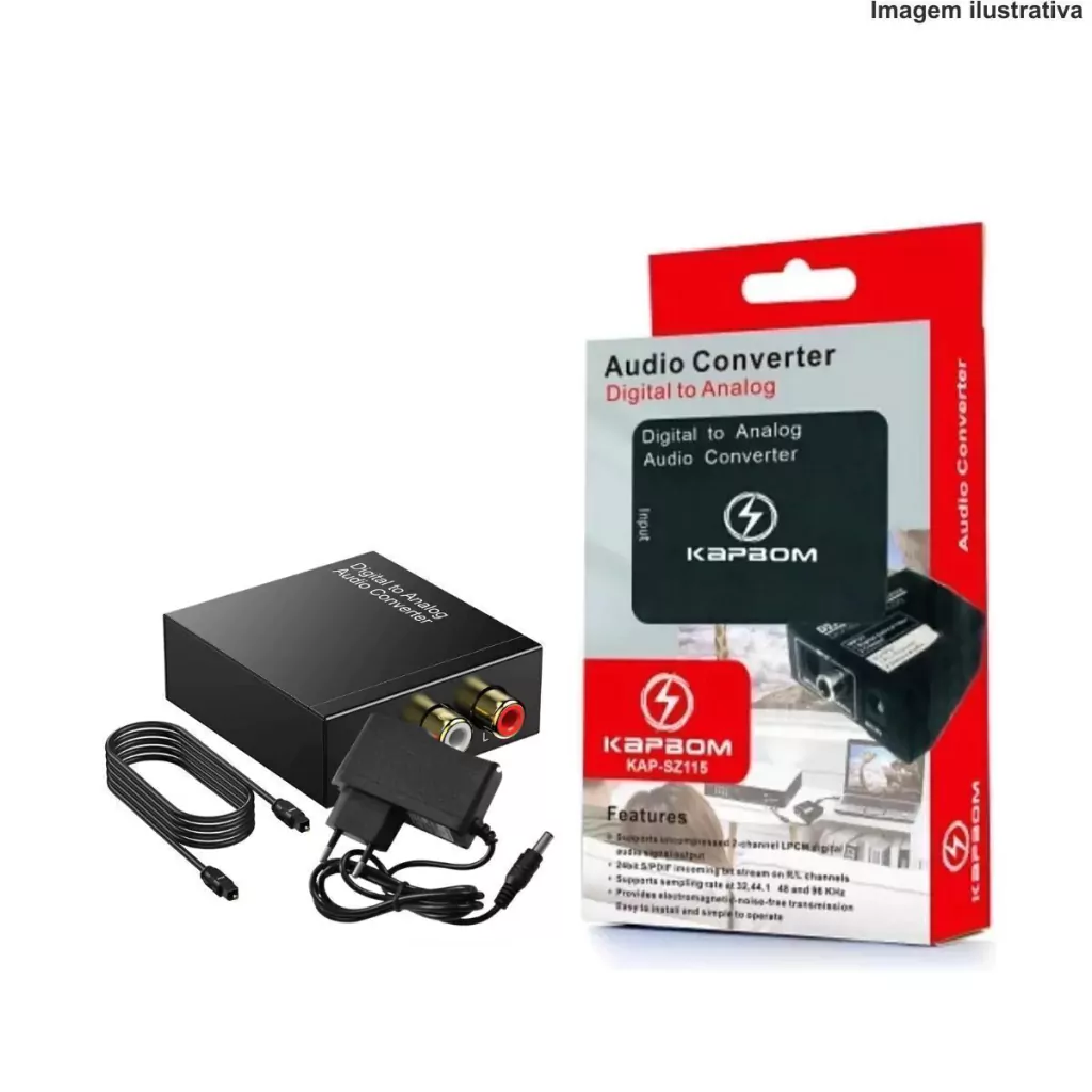 3-171c8aafb7f825bd4617217440426894-1024-1024 Conversor de Áudio Digital com Cabo Óptico KA-SZ116 – Som Nítido e Profissional - Imagem 1