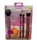 Kit 4 Pincéis + Esponja KA-5669 – Maquiagem Completa