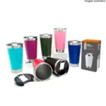 Copo Térmico Colorido 473ml – Mantém a Bebida Gelada por Horas