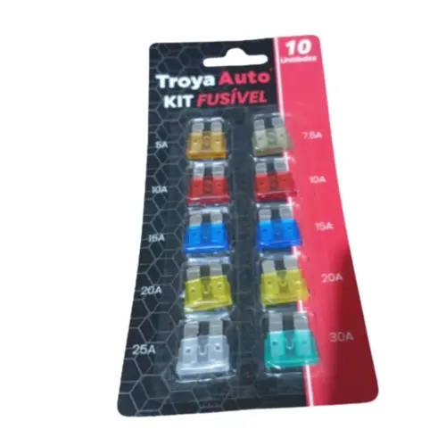 Conjunto 10 Peças Fusível Universal TRY-0032 – Proteção e Segurança Elétrica