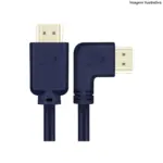 Cabo HDMI 5M Conector 90° 24K 4K905 Aquário – Alta Resolução e Desempenho - Imagem 3