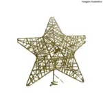 Ponteira Aramada Dourada E72063 – Toque de Elegância para o Natal - Imagem 2