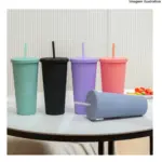 Copo da Moda Star com Canudo 710ml – Estilo e Hidratação no Dia a Dia - Imagem 2