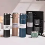 Garrafa Térmica com 3 Canecas 500ml – High Quality Flask Set Prático e Elegante - Imagem 3