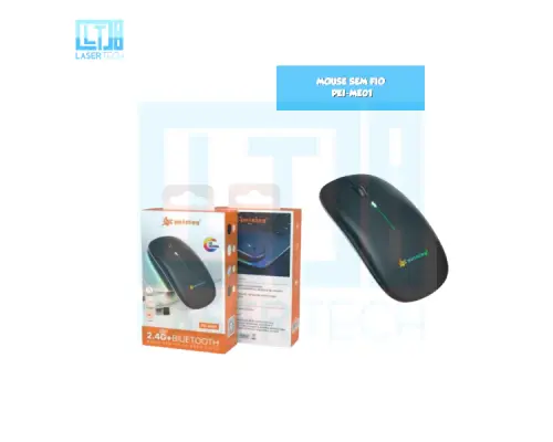 Mouse Sem Fio PEI-ME01 – Precisão e Conforto no Uso Diário