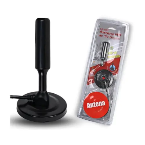 Antena Digital Blister WU-3003 HD-3003 LKA-1098 – Sinal Forte e Imagem Nítida