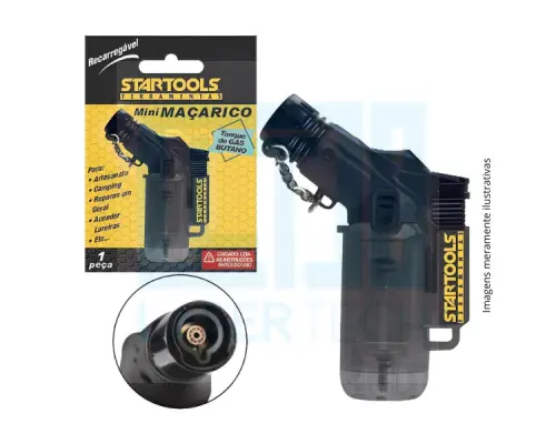 Mini Maçarico Portátil Recarregável AR0390 – Potente e Seguro