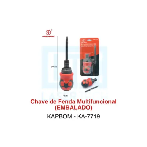 Chave de Fenda Multifuncional KA-7719 Kapbom – Compacta e Versátil