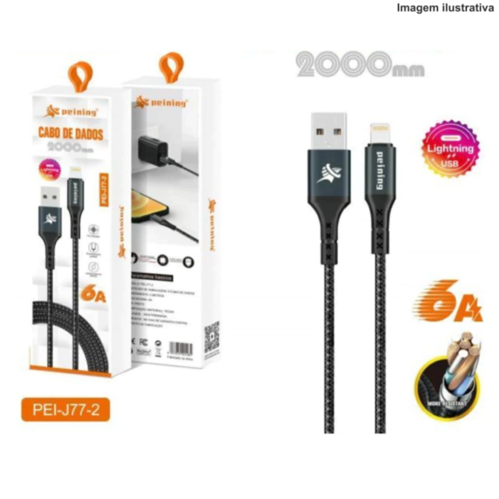 57-dac5b9d17d6789e85a17398205927960-1024-1024 Cabo de Dados iOS Reforçado 2M 6A PEI-J77-2 – Potência e Resistência - Imagem 1
