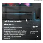 Soundbar Bluetooth MTS-2037 Tomate – 180W Potente e Imersivo - Imagem 5
