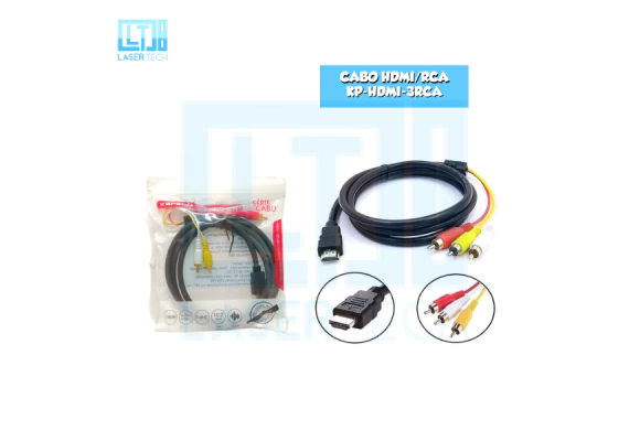 5f6c65b689c02636bbf4467b5d913a7a-36864cdd50a411637f17164766984993-1024-1024 Cabo HDMI com RCA KAP-HDMI-3RCA – Conversão Áudio e Vídeo Eficiente - Imagem 1