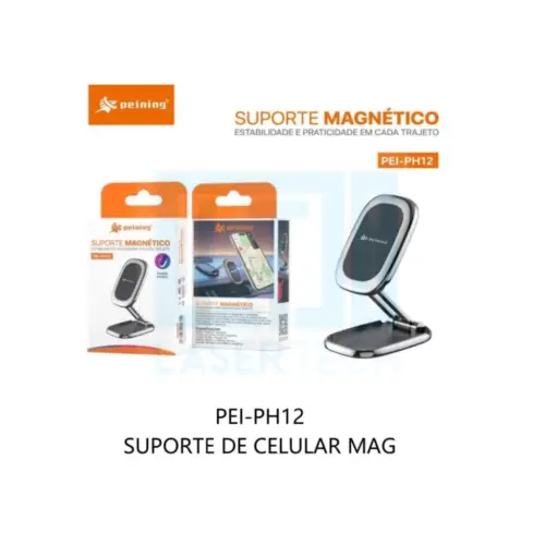 Suporte de Mesa Magnético para Celular PEI-PH12 Peining – Estilo e Funcionalidade