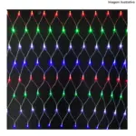 Rede 144 LEDs Coloridos Fio Branco 220V 86125 – Decoração Natalina Brilhante - Imagem 3