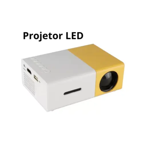 Mini Projetor Portátil LED HD 600 Lumens Bivolt – Cinema em Qualquer Lugar