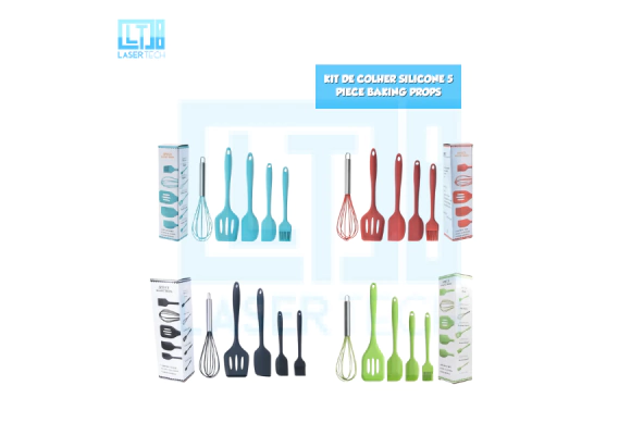6bce2e14f1087385137cf6e2484d761a-5a3acfdda3329db82917164712961124-1024-1024 Kit de Colheres de Silicone FFJ-036 – 5 Peças Resistentes e Práticas - Imagem 1