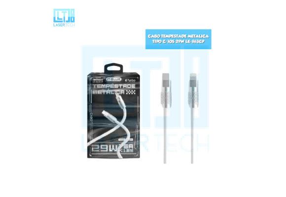 74693ce612b88cc004e30c7b3d29a147-1829b322a3928eb37717164779694106-1024-1024 Cabo Tempestade Metálica Tipo C / Tipo C LE-863CC – Potente e Moderno - Imagem 1