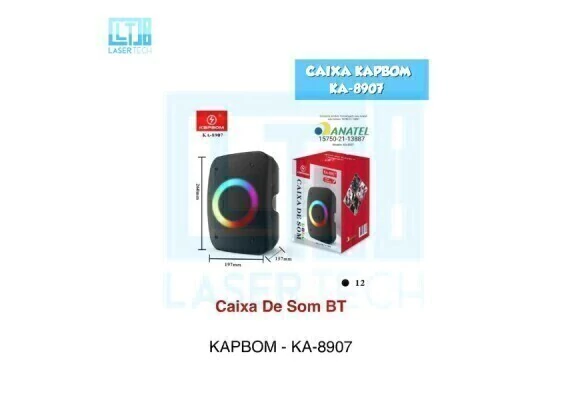 76e507c58adc89e5abae0d7e2c995820-3d4cd9bc219e4c8b4317164993298641-1024-1024 Caixa de Som KA-8907 – Som Envolvente e Design Compacto - Imagem 1