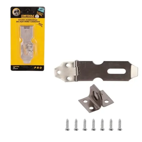 Fecho Dobradiça de Aço para Cadeado AR0704 Startools – Segurança e Resistência