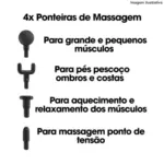 Massageador Muscular Portátil 3x1 BM-F1022 B-Max – Alívio e Relaxamento Instantâneo - Imagem 7