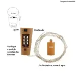 Rolha com Fio de Fada 15 Leds Warm 25006 HY69 – Decoração Charmosa e Iluminada - Imagem 6