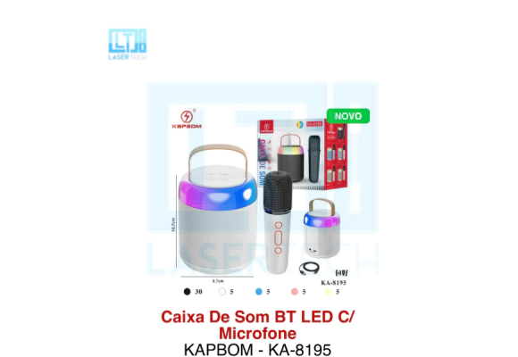 844bca1969b868beccebf8c48e367a6a-545a1cd91ae4d18ff017164989990181-1024-1024 Caixa de Som com Microfone KA-8195 – Bluetooth e Alta Potência - Imagem 1