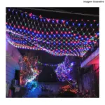 Rede 144 LEDs Coloridos Fio Branco 220V 86125 – Decoração Natalina Brilhante - Imagem 5