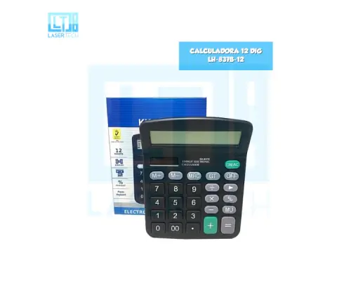 Calculadora 12 Dígitos LH-837S XH-837B-12 – Display Grande e Precisão Profissional