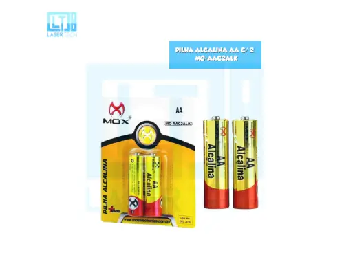 Pilhas Alcalinas AA com 2 Unidades MO-AAC2ALK – Duração Prolongada