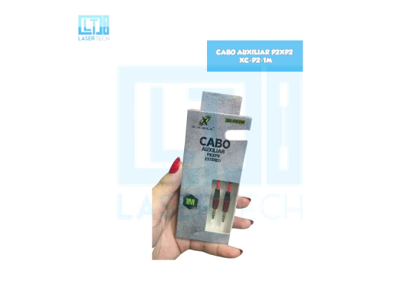 9538b3a8b0581cf15f9817c59edd9fda-4b5c4e6d9defa1add017164732930938-1024-1024 Cabo Auxiliar P2 x P2 XC-P2-1M – Conexão Áudio Estável e Nítida - Imagem 1