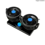Mini Ventilador Automotivo Duplo 12V CRS-1000 TRY-0001 – Arrefecimento e Conforto - Imagem 2