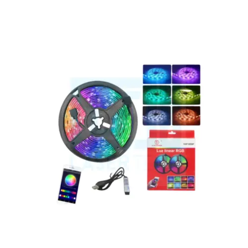 Fita de LED 5050 RGB 5M com Ritmo Musical KA-5050P P-5051-5 – Iluminação Inteligente