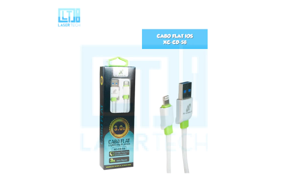 aff4d9015ca4c09236ae875c2b484415-a9ea76ea85adad647b17164736591390-1024-1024 Cabo Flat iOS X-Cell XC-CD-58 – Flexível e Rápido - Imagem 1