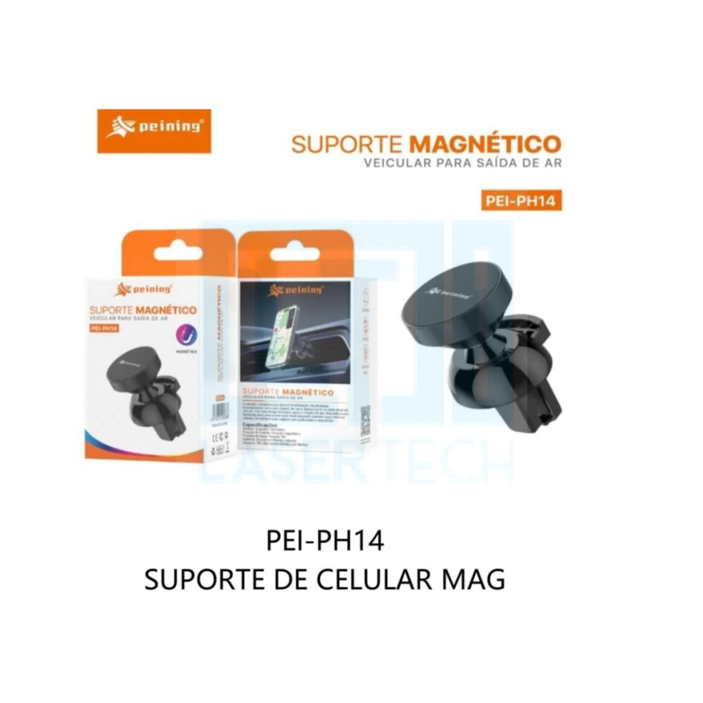 b1e6c73375af35263208cfaeadddc5c4-7d06cbe838451eaa9117224498647965-1024-1024 Suporte Veicular Magnético PEI-PH14 Peining – Elegante e Resistente - Imagem 1