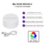 Luminária de Escrever Tipo Lousa 3D BM-F945 – Criativa e Decorativa - Imagem 3