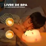 Luminária de Silicone Hipopótamo AKL-L011 – Fofa e Iluminada - Imagem 2