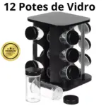 Porta Temperos Giratório 12 Peças GL8082 – Organização e Praticidade na Cozinha - Imagem 3