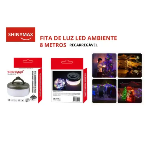 Fita LED Rebobinável para Decoração BLYD-2314 – Luz Decorativa Portátil