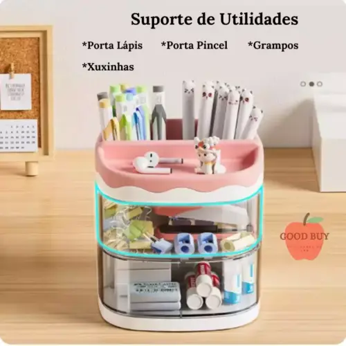 Organizador Porta-Lápis com Divisórias KA-2322 – Organização e Estilo