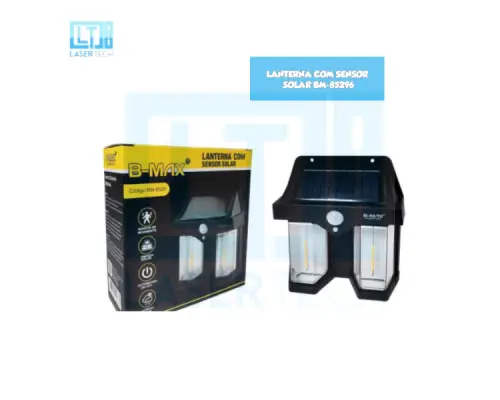 Lanterna com Sensor Solar BM-8529 – Iluminação Inteligente e Ecológica