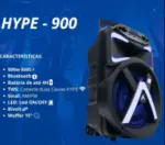 Caixa de Som Aquário Hype BT HP-900 – Som Potente e Compacto