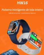 Relógio Smartwatch HW16 – Tela Grande e Recursos Avançados