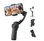 Estabilizador de Celular Gimbal Preto PEI-M01B – Suporte 3 Eixos Profissional - Imagem 2