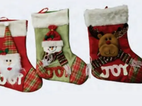 Enfeite Bota Natalina Sortida E72075 – Decoração de Natal Charmosa