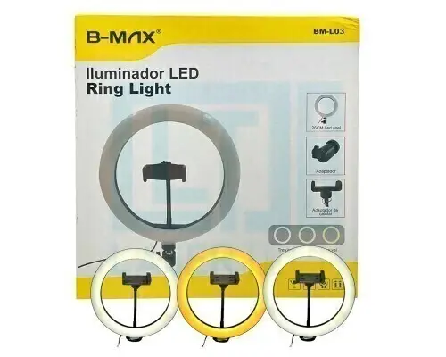 Ring Light 10” Sozinha BM-L03 – Iluminação Profissional e Ajustável