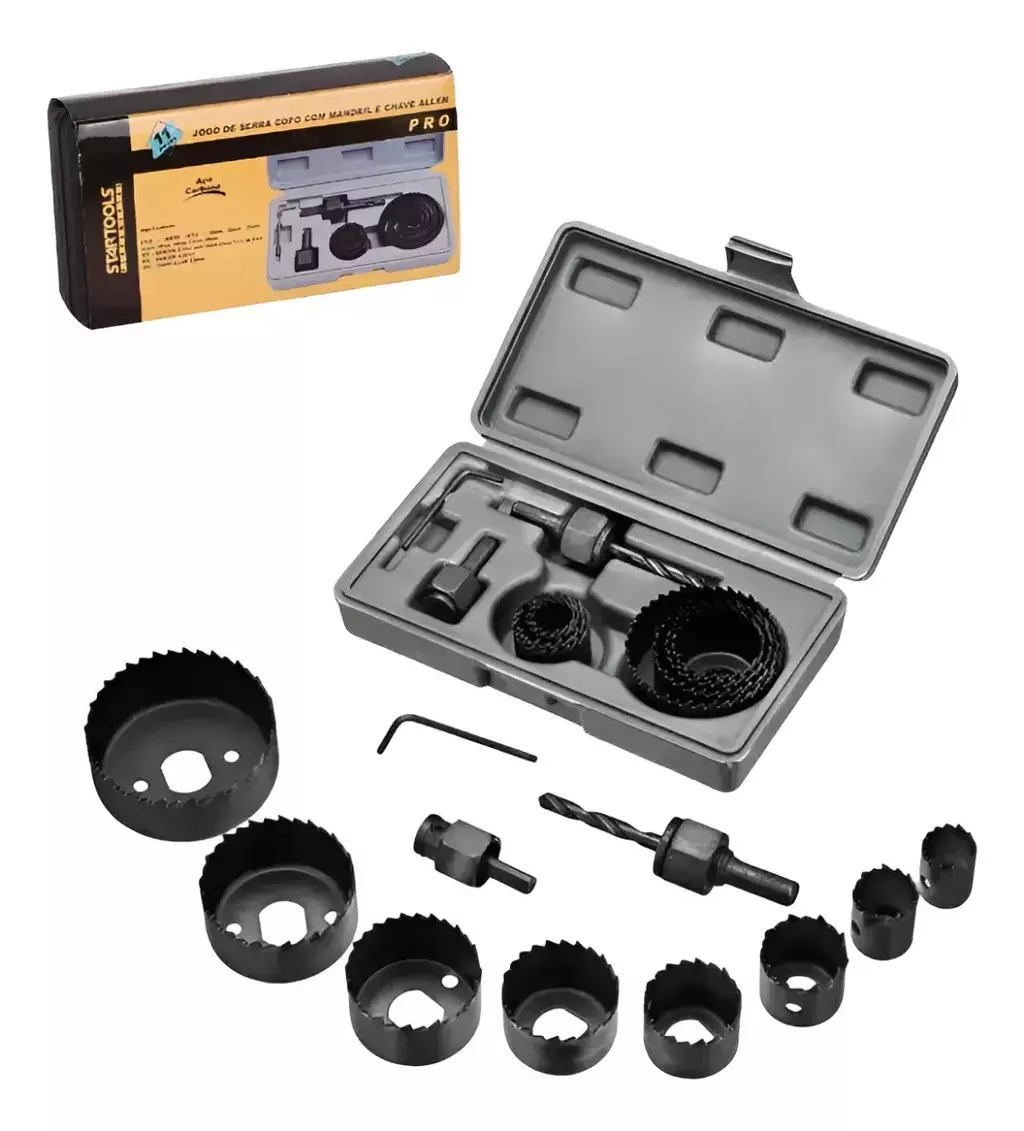 d_nq_np_2x_733271-mlb77690657441_072024-f-fe16159ea41cbd54c117414393125479-1024-1024 Jogo de Serra Copo com Mandril e Chave Allen AR0474 Startools – Completo e Eficiente - Imagem 1